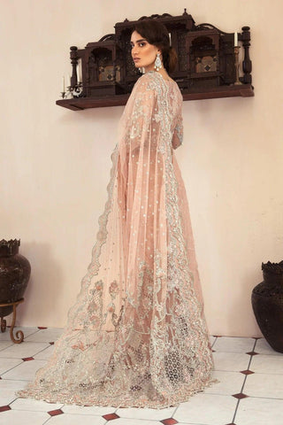 Maria.B Coture Net Embroidered Saree Collection Unstitched MC-039