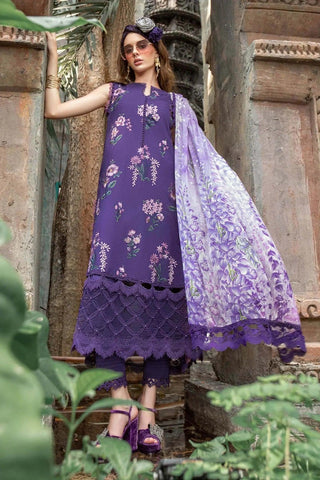 M Prints By Maria.B Embroidered Lawn Suits Unstitched 3 Piece MPT 2B - Eid Collection - Yumnaz