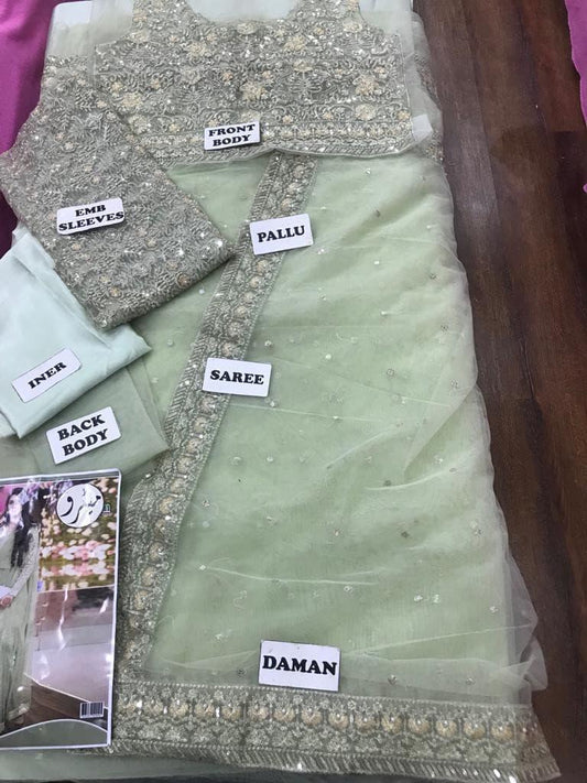 Maha Net Bridal Saaree - Yumnaz