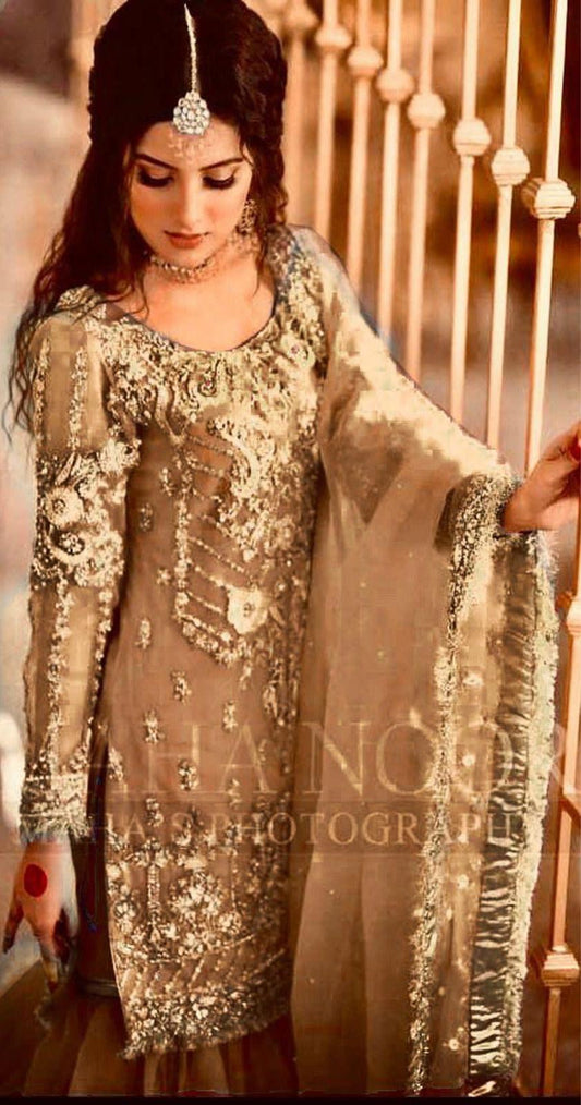 Mahnoor Net Bridal Suit - Yumnaz