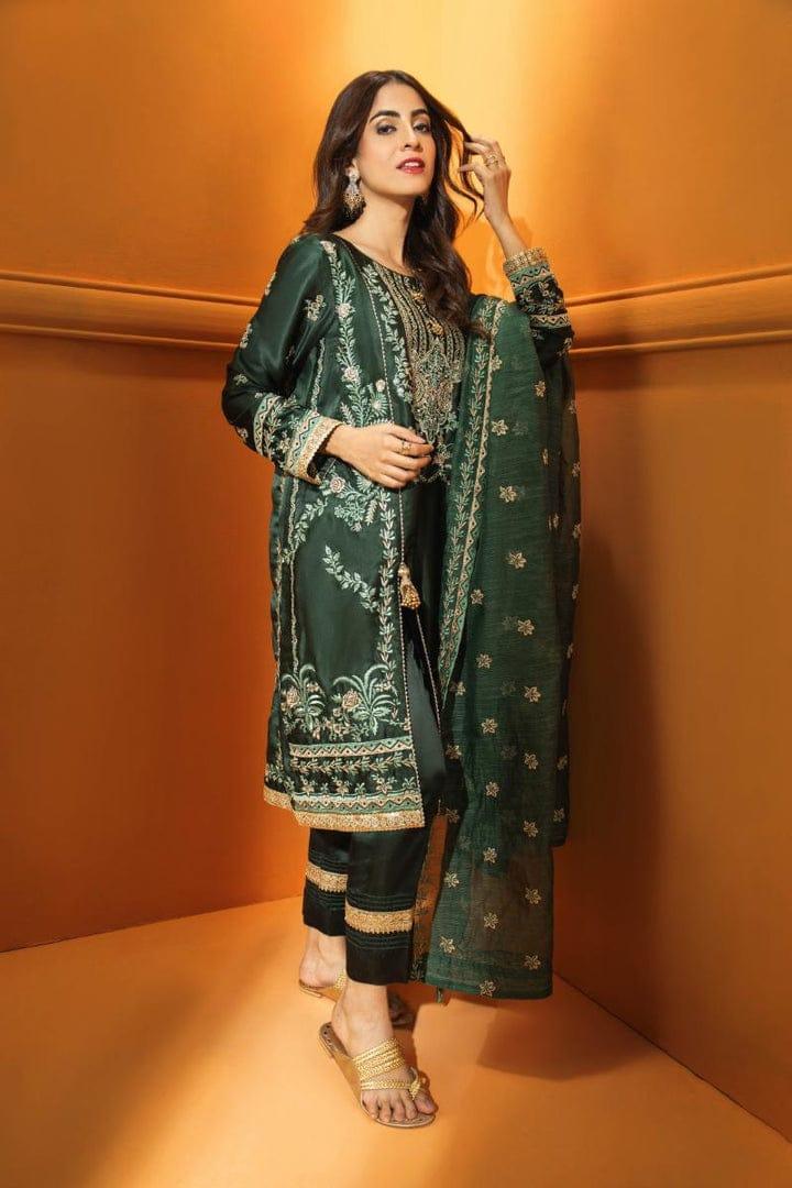 Malabis Silk Suit - Yumnaz