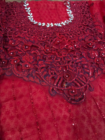 Maria B Chiffon Bridal Suit