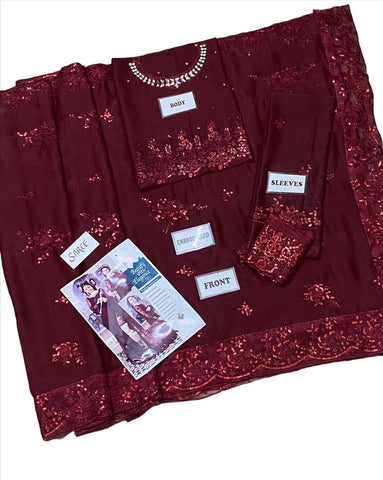 Maria B Chiffon Saaree