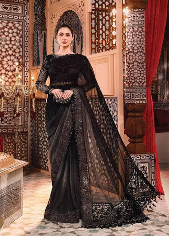 Maria B Chiffon Saaree - Yumnaz
