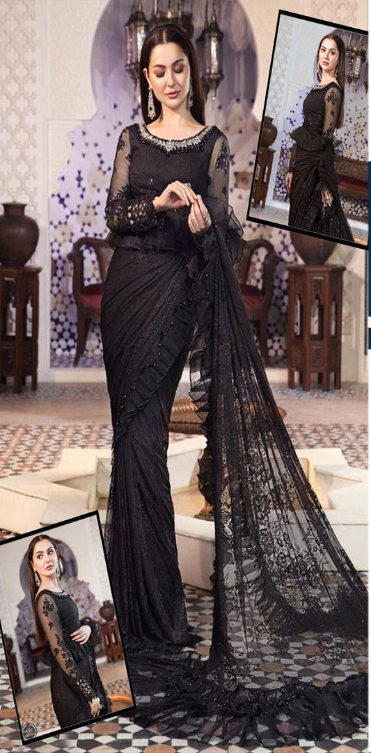 Maria B Chiffon Saaree - Yumnaz