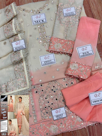 Maria B Chiffon Suit - Yumnaz