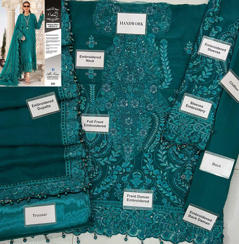 Maria B Chiffon Suit - Yumnaz