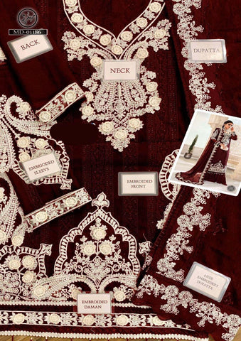 Maria B Chiffon Suit - Yumnaz