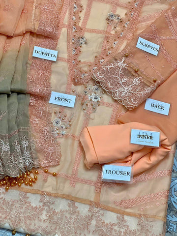 Maria B Chiffon Suit - Yumnaz