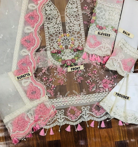 Maria B Chiffon Suit - Yumnaz