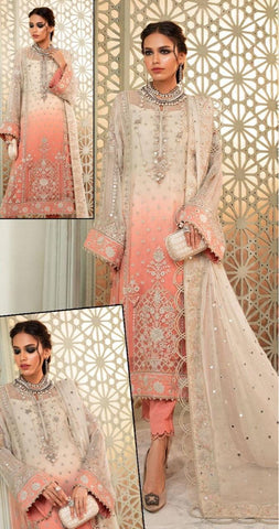 Maria B Chiffon Suit - Yumnaz