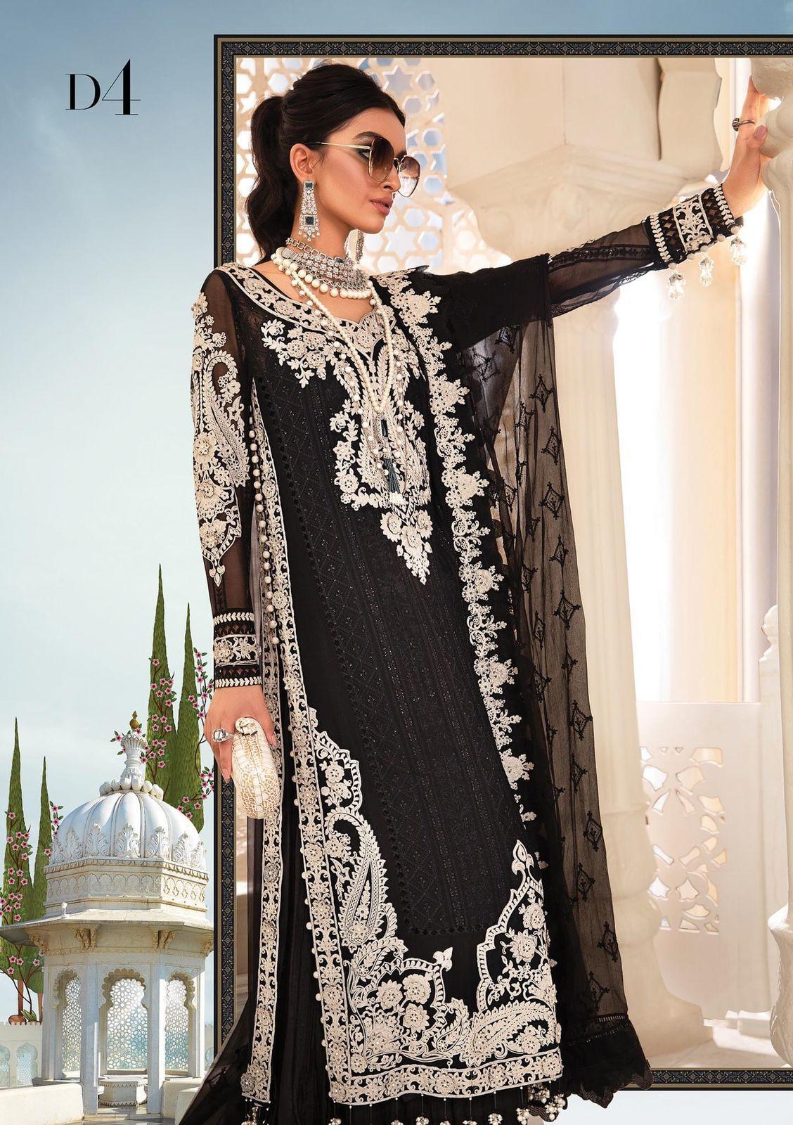 Maria B Chiffon Suit - Yumnaz