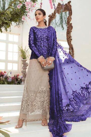 Maria B Chiffon Suit - Yumnaz