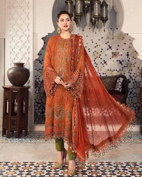Maria B Chiffon Suit - Yumnaz