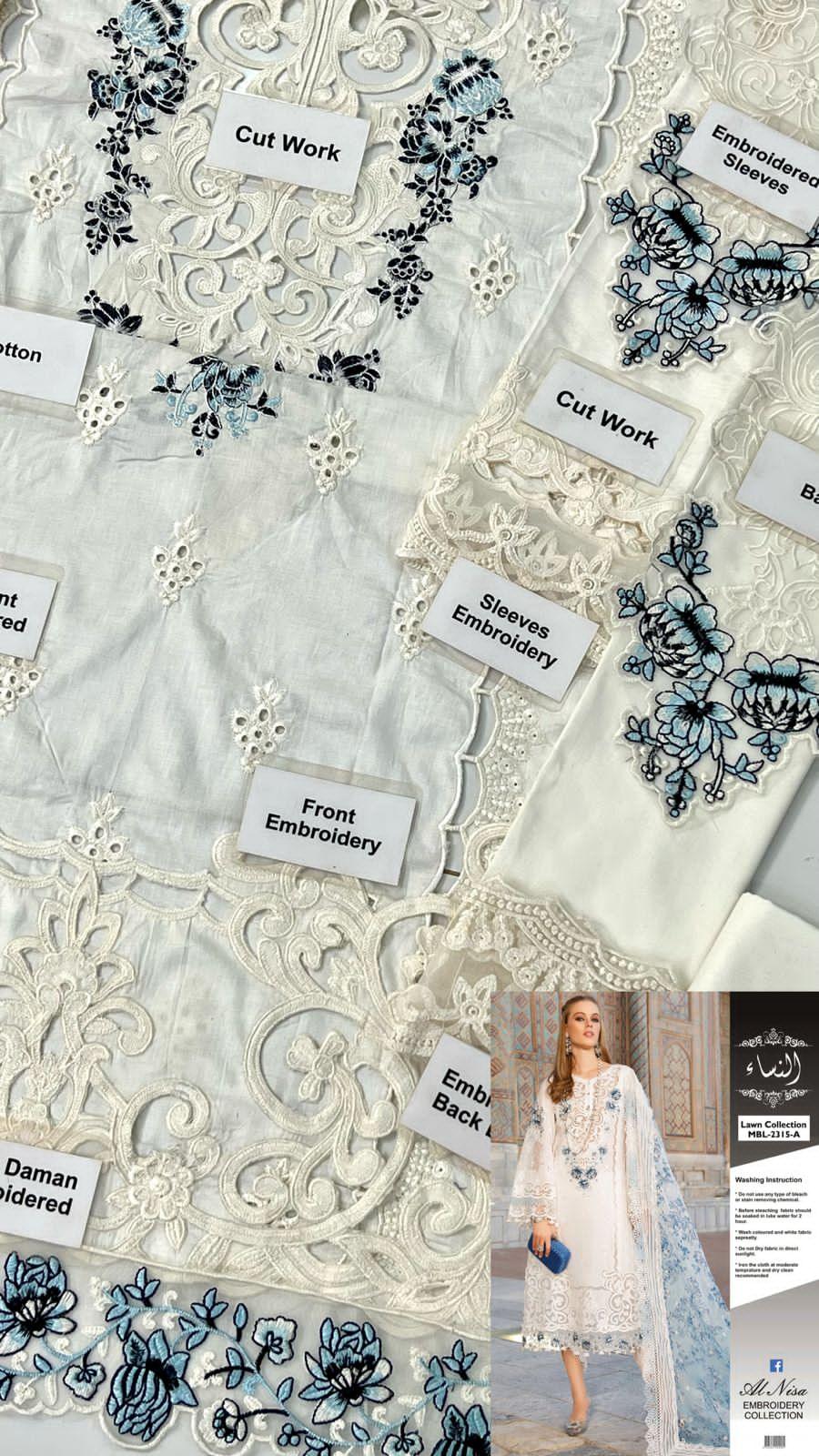 Maria B Cotton Suit - Yumnaz