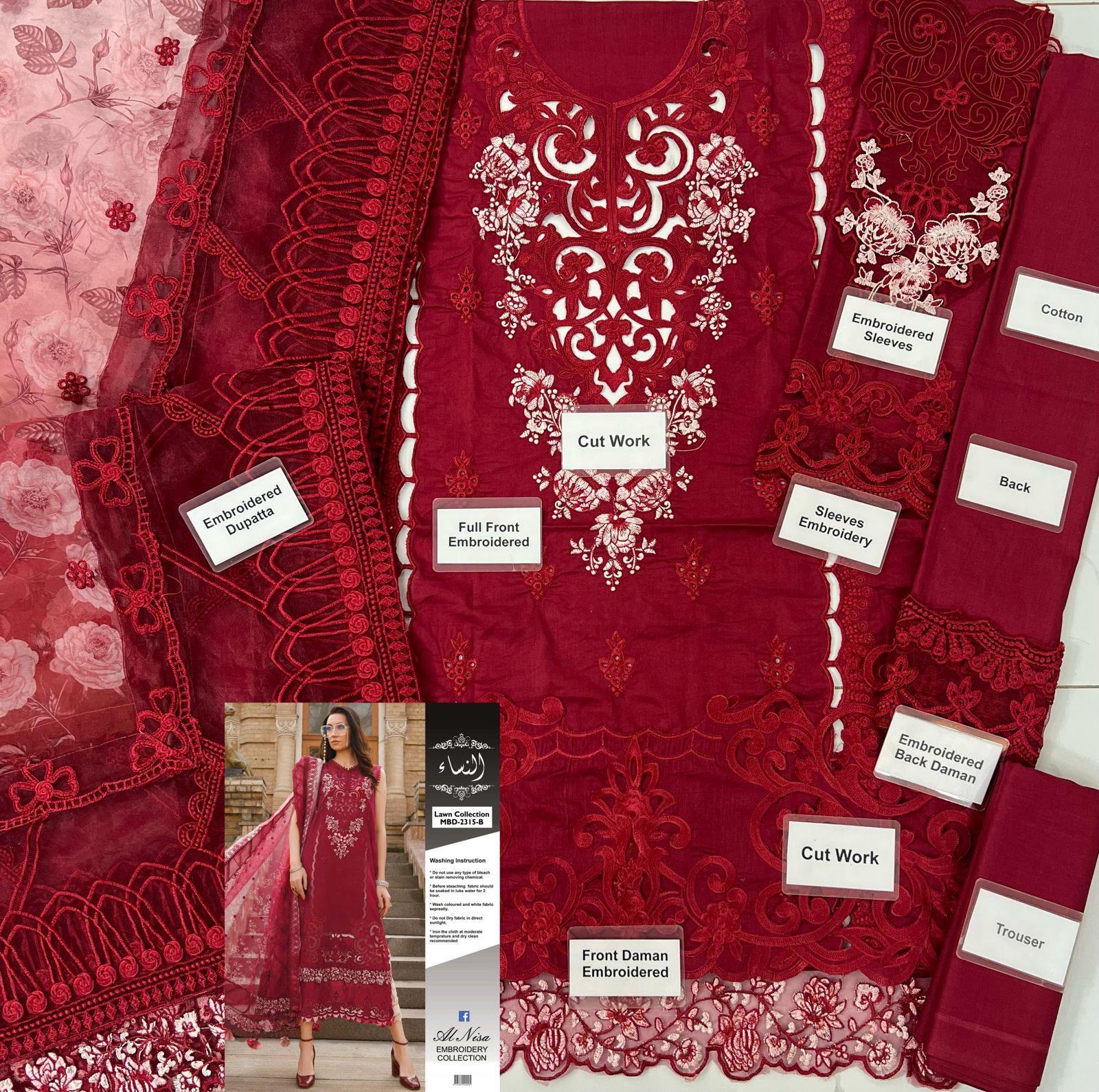 Maria B Cotton Suit - Yumnaz