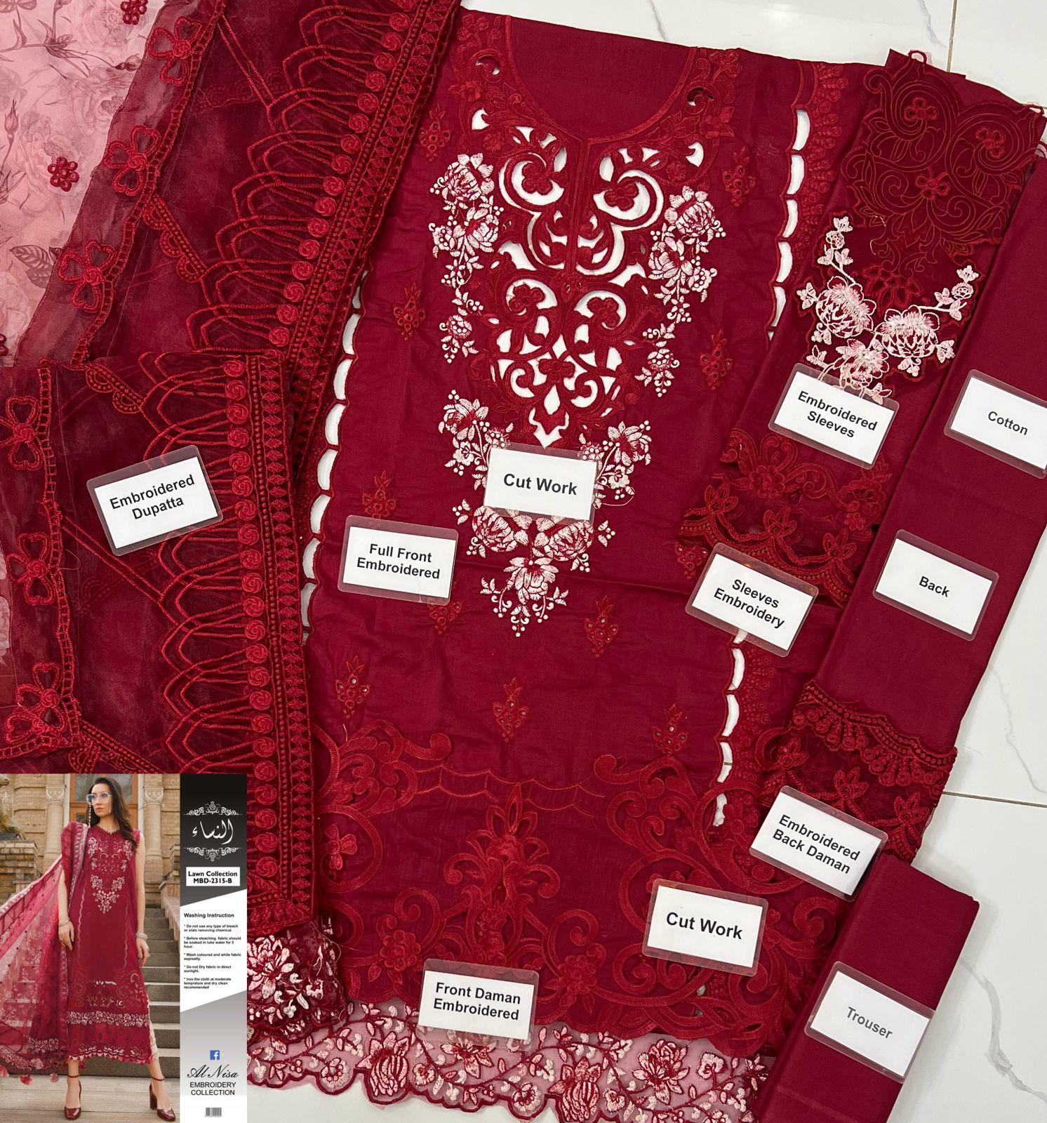 Maria B Cotton Suit - Yumnaz