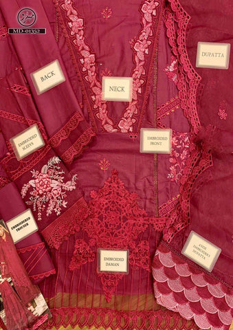 Maria B Lawn Suit - Yumnaz