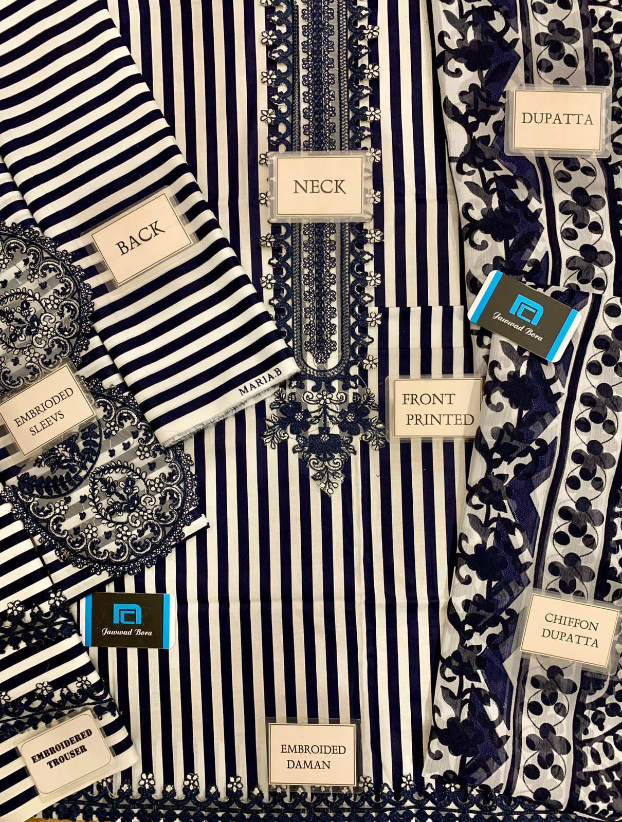 Maria B Lawn Suit - Yumnaz