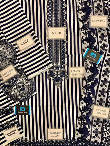 Maria B Lawn Suit - Yumnaz
