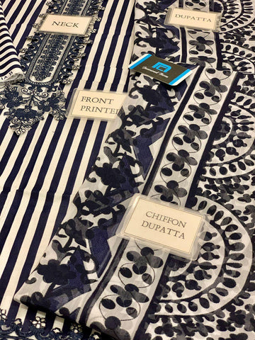 Maria B Lawn Suit - Yumnaz