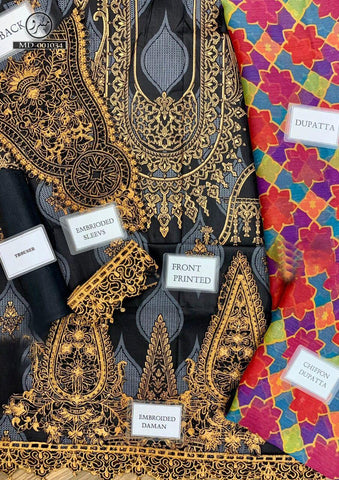 Maria B Lawn Suit - Yumnaz