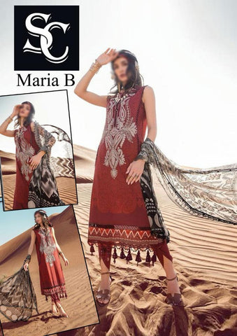 Maria B Lawn Suit - Yumnaz