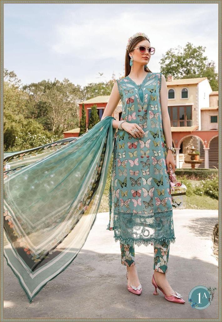 Maria B Lawn Suit - Yumnaz
