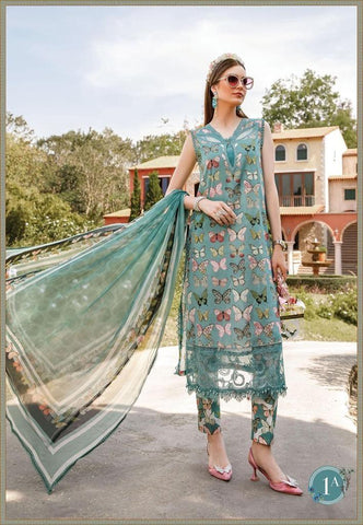 Maria B Lawn Suit - Yumnaz