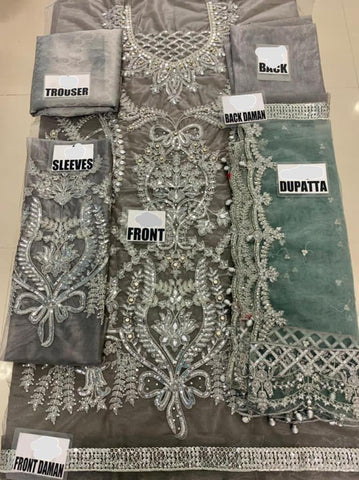 Maria B Net Bridal Suit - Yumnaz