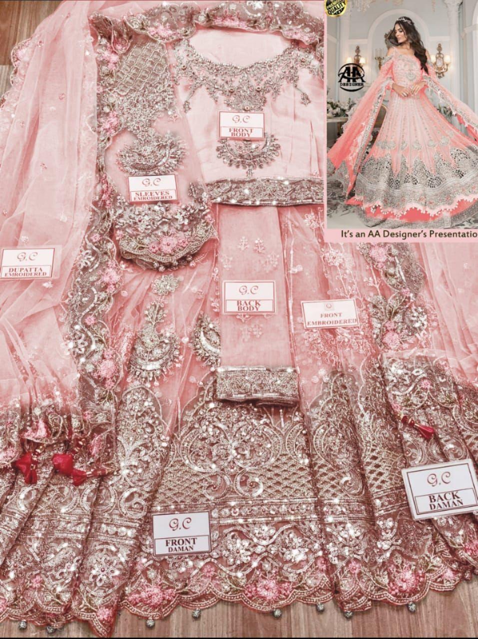 Maria B Net Bridal Suit - Yumnaz