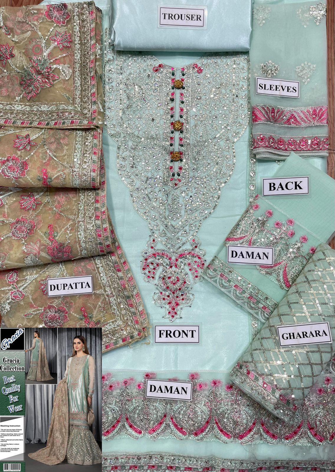Maria B Organza Bridal Suit - Yumnaz