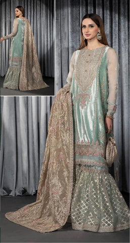 Maria B Organza Bridal Suit - Yumnaz