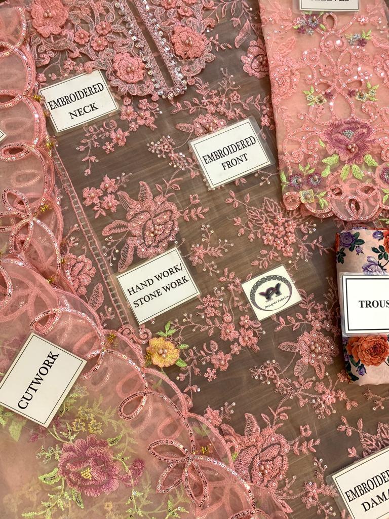 Maria B Organza Suit - Yumnaz