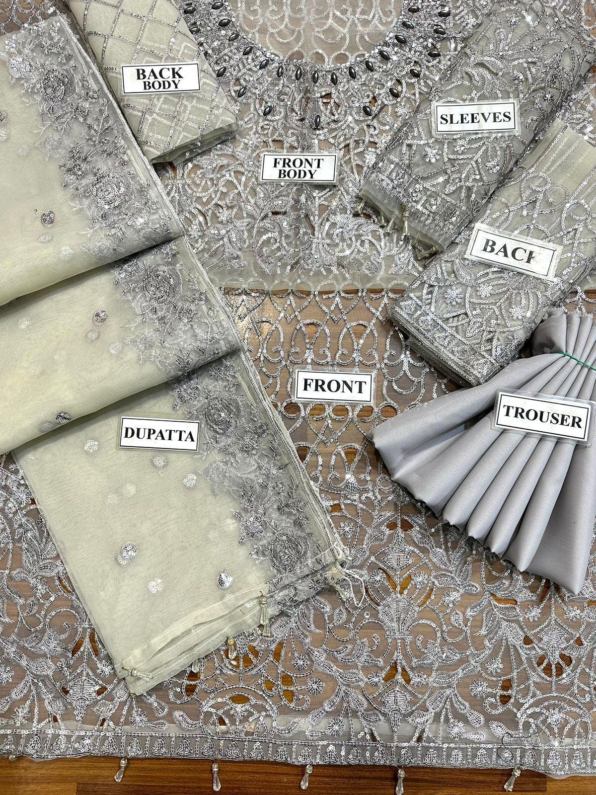 Maria B Organza Suit - Yumnaz