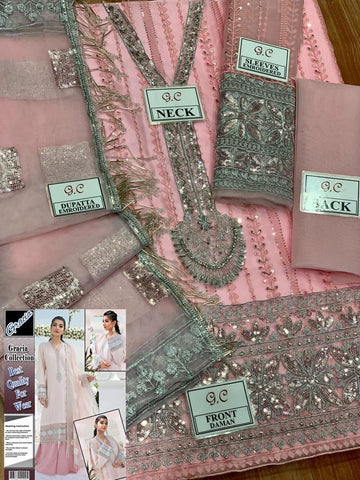 Maria B Organza Suit - Yumnaz