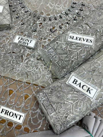 Maria B Organza Suit - Yumnaz