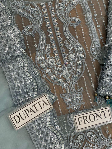 Maria B Organza Suit - Yumnaz