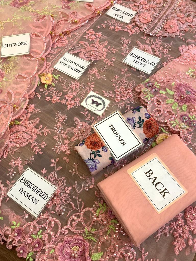 Maria B Organza Suit - Yumnaz