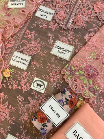 Maria B Organza Suit - Yumnaz
