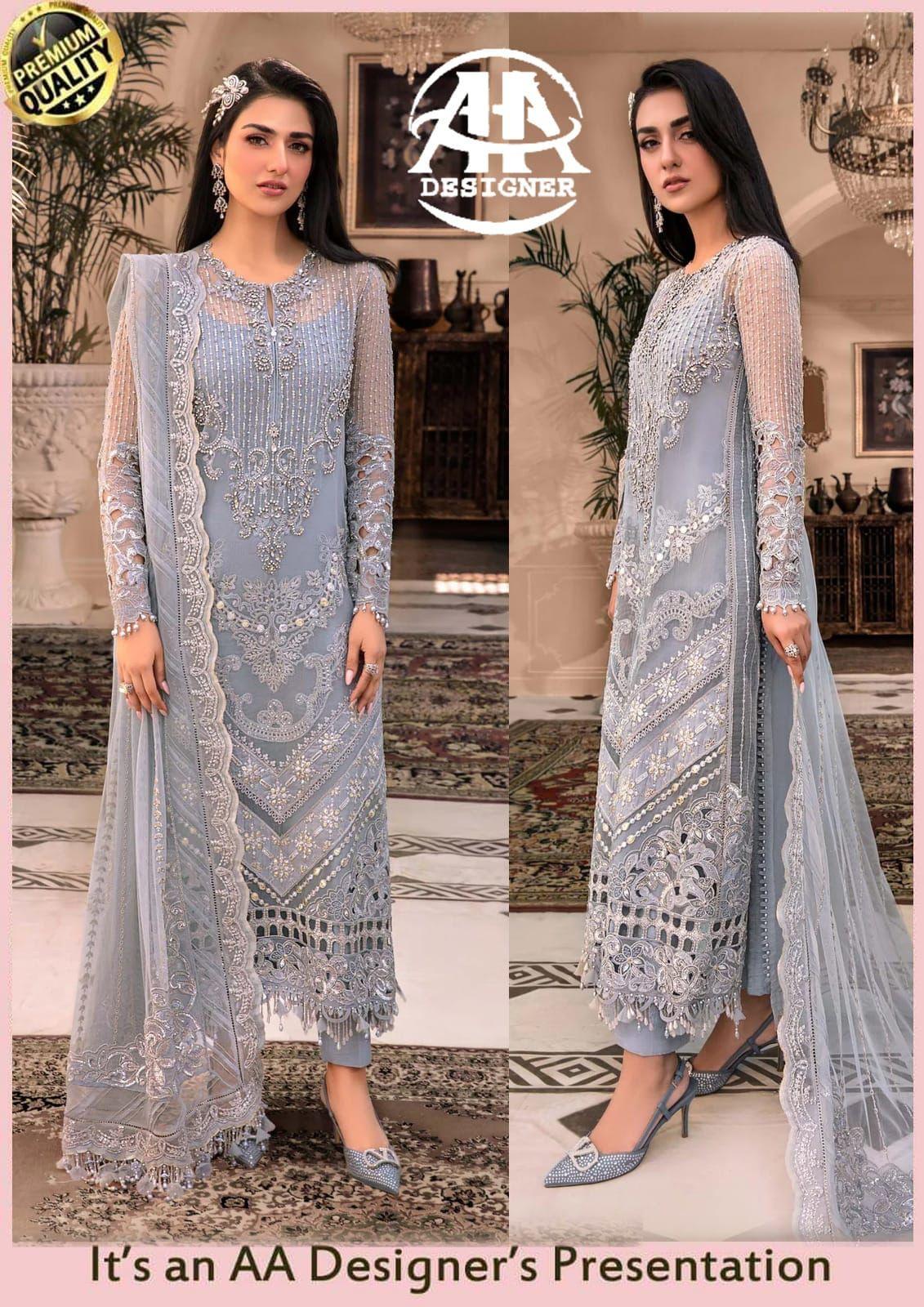 Maria B Organza Suit - Yumnaz