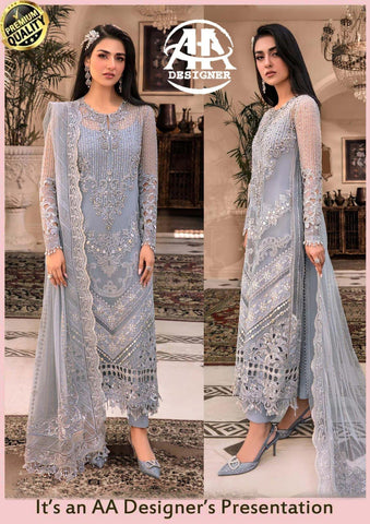 Maria B Organza Suit - Yumnaz