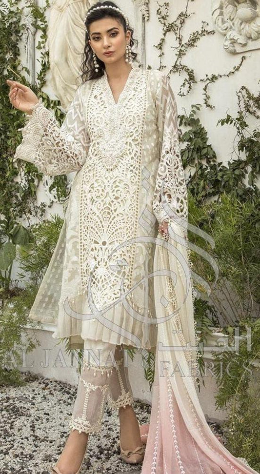 Maria B Organza Suit-Replica Suits-Replica Zone