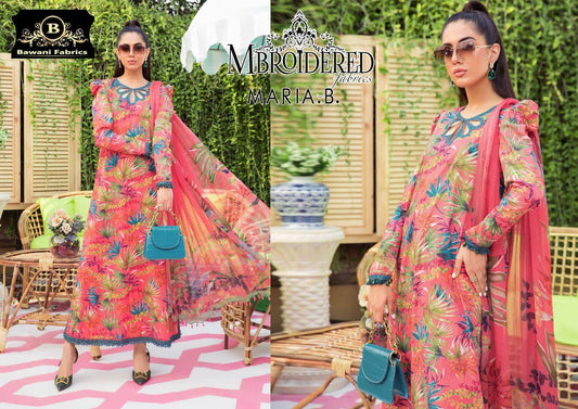 Maria B Silk Suit - Yumnaz