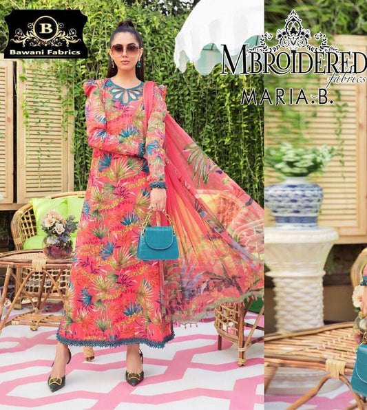 Maria B Silk Suit - Yumnaz