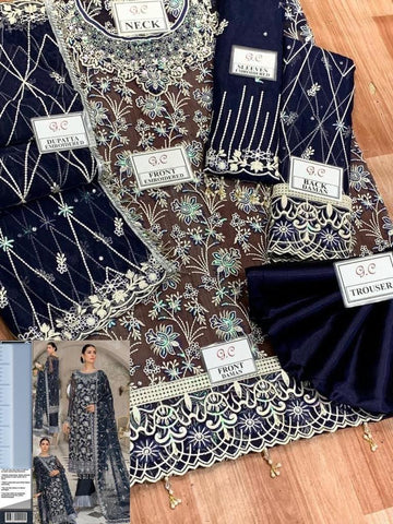 Maryams Organza Suit - Yumnaz