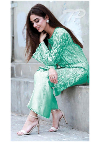 Maya Ali Organza Suit - Yumnaz