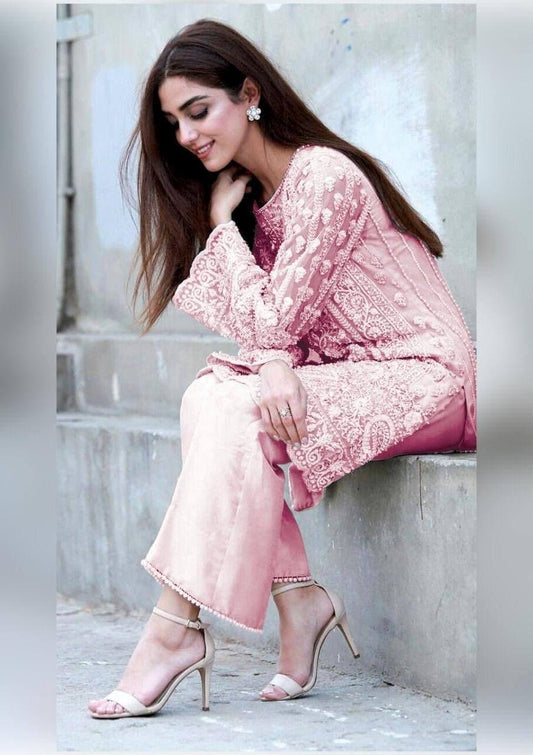 Maya Ali Organza Suit - Yumnaz