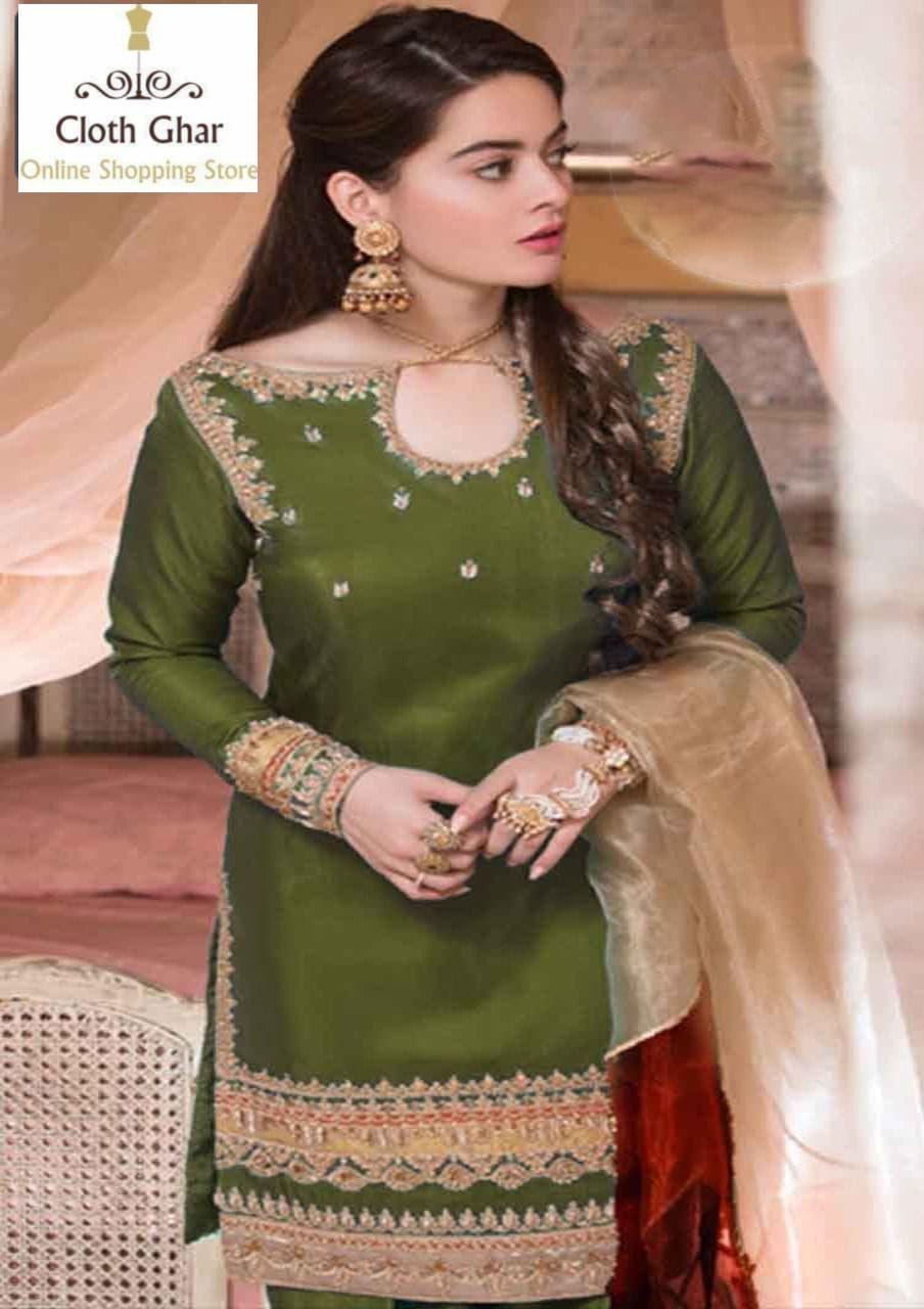 Minal Khan Organza Suit - Yumnaz