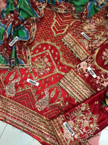 Mohsin Naveed Organza Bridal Suit - Yumnaz